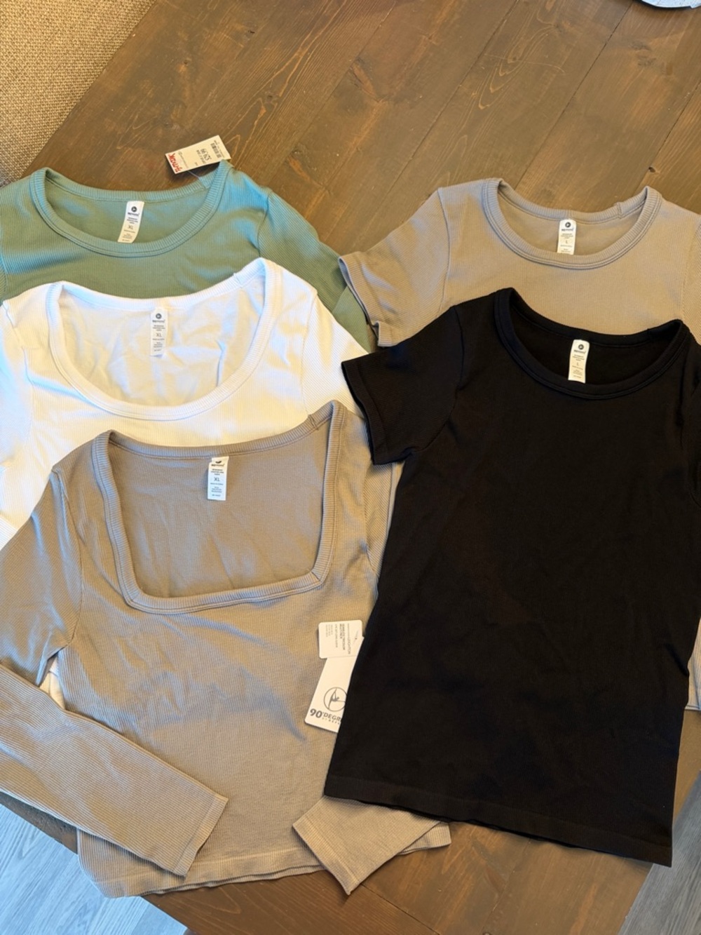 90 Degree by Reflex Ribbed Tops New XL L 5 Tops